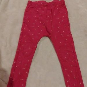 Toddler girls leggings with knee detail